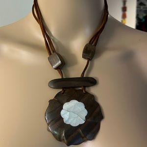 Adjustable natural necklace - handmade